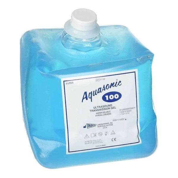 Aquasonic Ultrasound Gel, Transmission, 5 Liter Jar, 4PK 01-50 - main